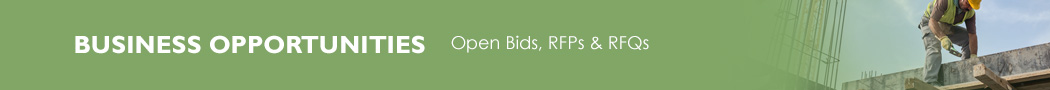 Business Opportunities Open bids,RFPs & RFQs